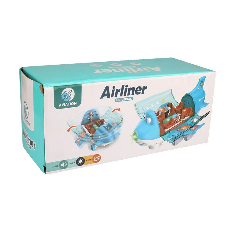 Lightning & Musical 360 Rotating Gear Airplane